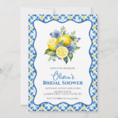La Dolce Vita Lemon bloemige Bruidsdouche Kaart (Voorkant)