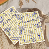 La Dolce Vita Lemon Bruids Douche Uitnodiging