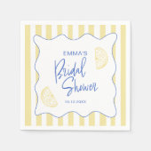 La Dolce Vita Lemon Bruiloftsfeest Servet (Voorkant)