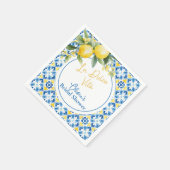 La Dolce Vita Lemon Bruiloftsfeest Servet (Hoek)