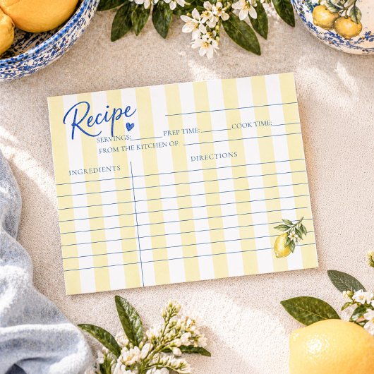 La Dolce Vita Lemon Bruiloftsrecept Kaarten
