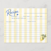 La Dolce Vita Lemon Bruiloftsrecept Kaarten (Voorkant)
