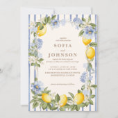 La Dolce Vita Lemon Citrus Italian summer Wedding Kaart (Voorkant)