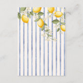La Dolce Vita Lemon Citrus wedding details Informatiekaartje (Achterkant)