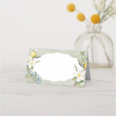 La Dolce Vita Lemon Floral Gevouwen Plaats Kaart Plaatskaartje (Voorkant)