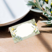 La Dolce Vita Lemon Floral Gevouwen Plaats Kaart Plaatskaartje