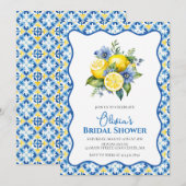 La Dolce Vita Lemon floral Vrijgezellenfeest Kaart (Voorkant / Achterkant)