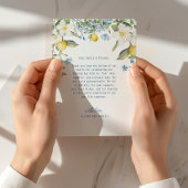 La Dolce Vita Lemon Floral Wedding Dank u kaarten