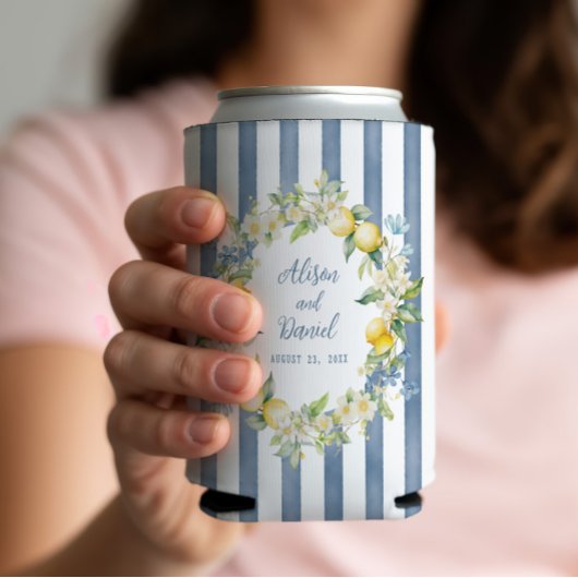 La Dolce Vita Lemon Floral Wedding Koelbox Blikjeskoeler