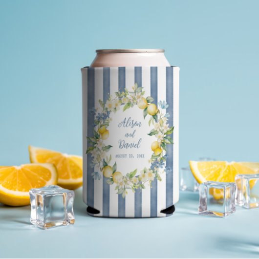 La Dolce Vita Lemon Floral Wedding Koelbox Blikjeskoeler