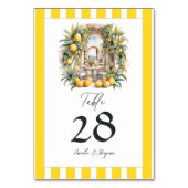 La Dolce Vita Lemon Grove Italiaanse bruiloft Kaart (Voorkant)