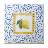 "La Dolce Vita" Lemon Mediterraan Italiaans Design Tegeltje (Voorkant)