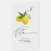 La Dolce Vita Lemon-thema Transparant welkom Acryl Bord (Hoek)