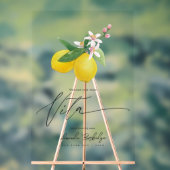 La Dolce Vita Lemon-thema Transparant welkom Acryl Bord (Neutraal)