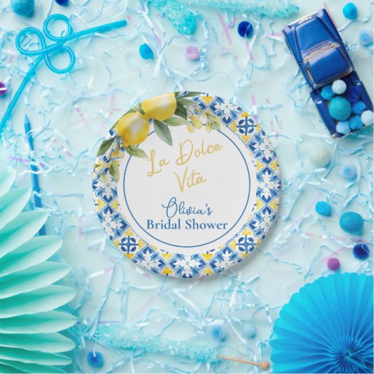 La Dolce Vita Lemon Vrijgezellenfeest Papieren Bordje (Feest)