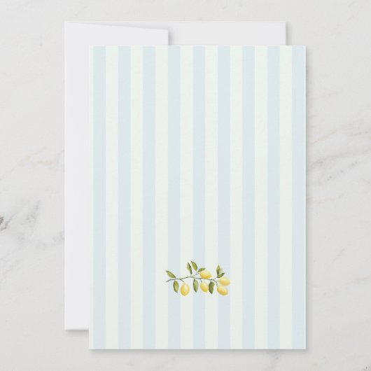 La Dolce Vita Lemons Italiaans Vrijgezellenfeest Kaart (Achterkant)