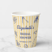 La Dolce Vita Lemons Italiaans Vrijgezellenfeest Papieren Bekers (Voorkant)