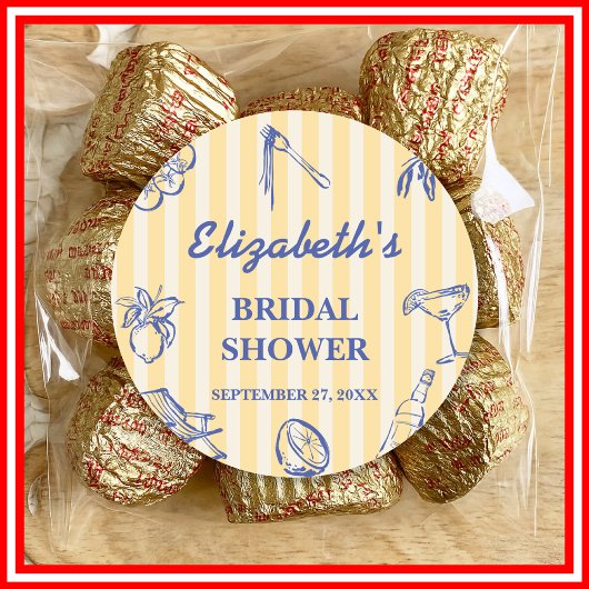 La Dolce Vita Lemons Italiaans Vrijgezellenfeest Ronde Sticker