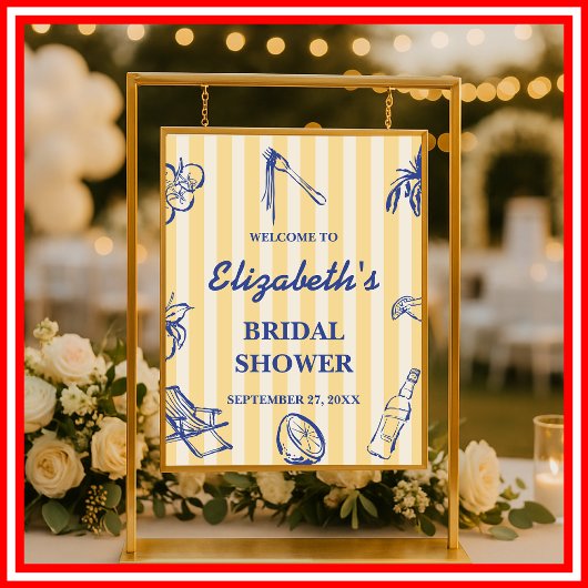 La Dolce Vita Lemons Italiaans Vrijgezellenfeest W Poster