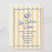 La Dolce Vita Lemons Italiaanse Zomerfeest Kaart (Voorkant)