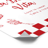 La Dolce Vita Love is sweet Italian Bridal Shower Poster (Hoek)