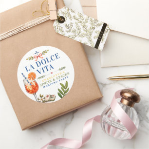 La Dolce Vita Mahjong Spritz & Stacks Ronde Sticker