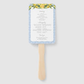 La Dolce Vita - Mediterraan huwelijksprogramma Handwaaier (Achterkant)