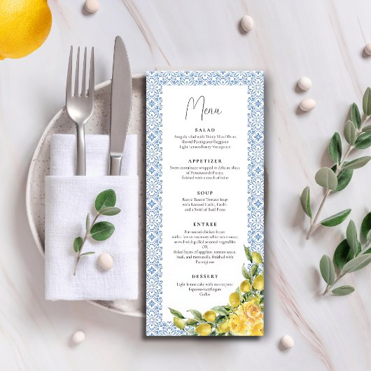 La Dolce Vita Mediterraan Italiaans Lemon Trouwen Menu