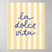 La Dolce Vita Mediterraan Italiaans Positano Poster (Voorkant)
