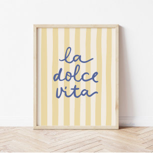 La Dolce Vita Mediterraan Italiaans Positano Poster