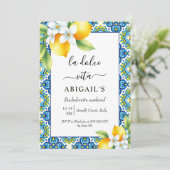 La Dolce Vita Mediterraan vrijgezellenweekend Kaart (Staand voorkant)