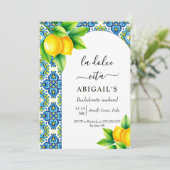 La Dolce Vita Mediterraan vrijgezellenweekend Kaart (Staand voorkant)