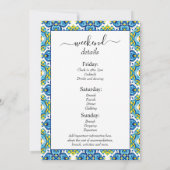 La Dolce Vita Mediterraan vrijgezellenweekend Kaart (Achterkant)