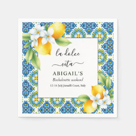 La Dolce Vita Mediterraan vrijgezellenweekend Servet