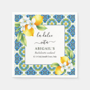 La Dolce Vita Mediterraan vrijgezellenweekend Servet