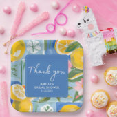 La dolce vita mediterraan zomerse Bruidsborrel Papieren Bordje (Feest)