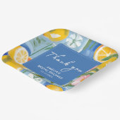 La dolce vita mediterraan zomerse Bruidsborrel Papieren Bordje (Gebogen)