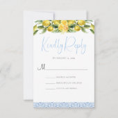 La Dolce Vita - Mediterrane bruiloft RSVP Kaart (Voorkant)