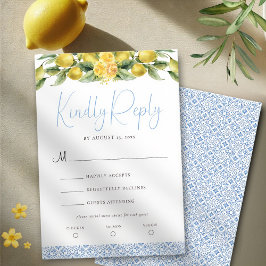 La Dolce Vita - Mediterrane bruiloft RSVP Kaart