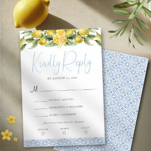 La Dolce Vita - Mediterrane bruiloft RSVP Kaart