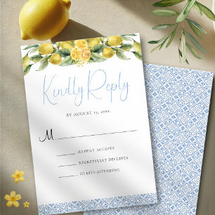 La Dolce Vita - Mediterrane bruiloft RSVP Kaart