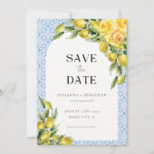 La Dolce Vita - Mediterrane citroen Bewaar de datu Save The Date (Voorkant)