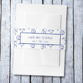 La Dolce Vita mediterrane citroenen Uitnodigingen Wikkel