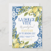 La Dolce Vita Mediterrane Italiaanse citroen verja Kaart (Voorkant)