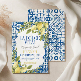 La Dolce Vita Mediterrane Italiaanse citroen verja Kaart