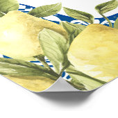 La Dolce Vita Mediterrane Italiaanse citroen verja Poster (Hoek)