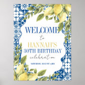 La Dolce Vita Mediterrane Italiaanse citroen verja Poster (Voorkant)