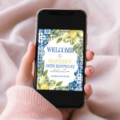 La Dolce Vita Mediterrane Italiaanse citroen verja Poster