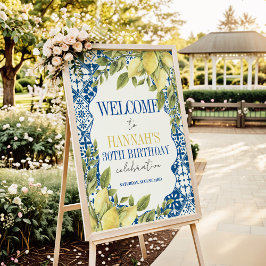 La Dolce Vita Mediterrane Italiaanse citroen verja Poster