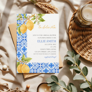 La Dolce Vita   Mediterranean Lemon Vrijgezellenfe Kaart